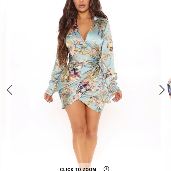 NWT FashionNova Paradise Mini Dress - Picture 1 of 7
